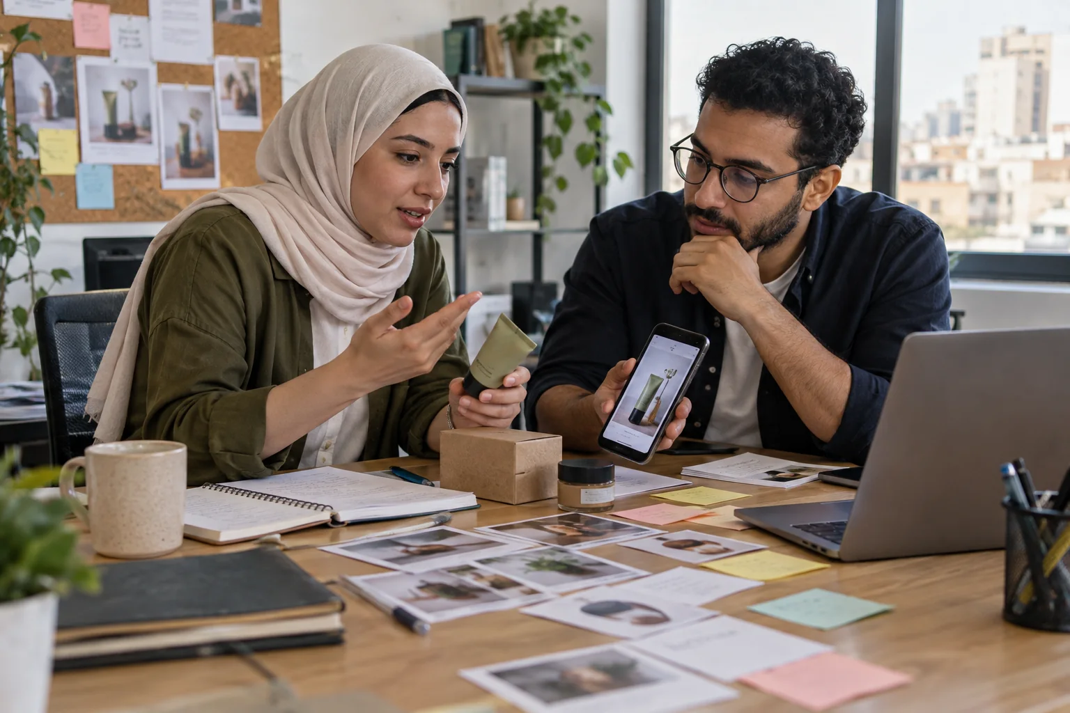 Marketers planning a product campaign for social media